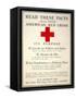 Red Cross Poster, 1917-null-Framed Stretched Canvas