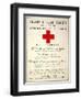 Red Cross Poster, 1917-null-Framed Premium Giclee Print