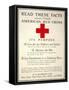 Red Cross Poster, 1917-null-Framed Stretched Canvas