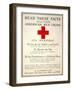 Red Cross Poster, 1917-null-Framed Giclee Print