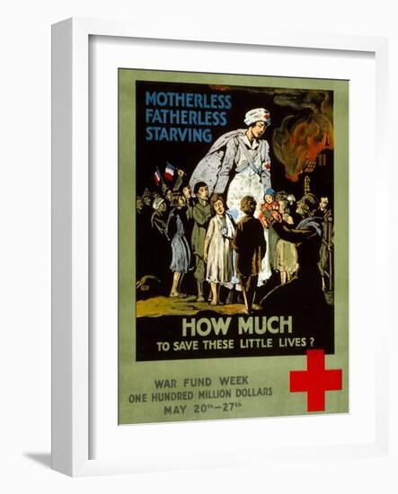 Red Cross Poster, 1917-null-Framed Giclee Print