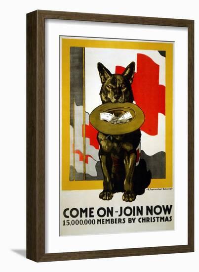 Red Cross Poster, 1917-Richard Fayerweather Babcock-Framed Giclee Print