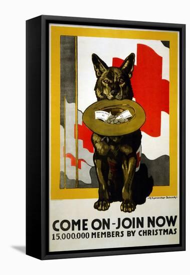 Red Cross Poster, 1917-Richard Fayerweather Babcock-Framed Stretched Canvas