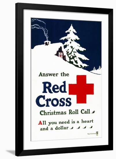 Red Cross Poster, C1915-Ray Greenleaf-Framed Giclee Print