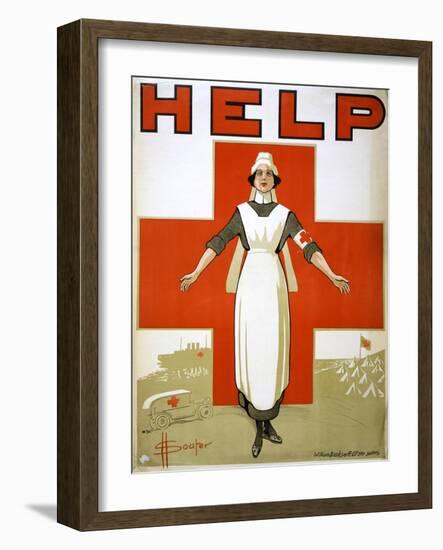 Red Cross Poster, C1917-David Henry Souter-Framed Giclee Print