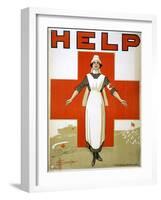 Red Cross Poster, C1917-David Henry Souter-Framed Giclee Print