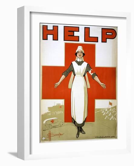 Red Cross Poster, C1917-David Henry Souter-Framed Giclee Print