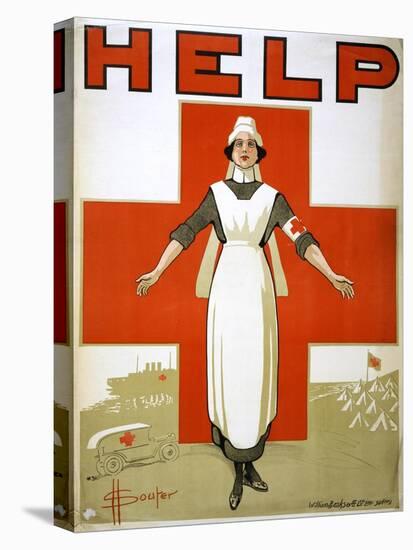 Red Cross Poster, C1917-David Henry Souter-Stretched Canvas