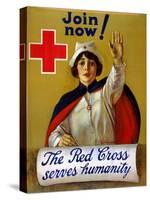 Red Cross Poster, C1917-null-Stretched Canvas