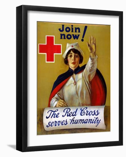 Red Cross Poster, C1917-null-Framed Giclee Print