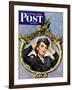 "Red Cross Volunteer," Saturday Evening Post Cover, March 13, 1943-George Garland-Framed Giclee Print