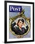 "Red Cross Volunteer," Saturday Evening Post Cover, March 13, 1943-George Garland-Framed Giclee Print