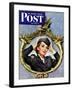 "Red Cross Volunteer," Saturday Evening Post Cover, March 13, 1943-George Garland-Framed Giclee Print