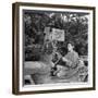 Red Cross Worker Janet Schwerton (Of Newton, Ma) Drives Jeep Along the Ledo Road, Burma, July 1944-Bernard Hoffman-Framed Photographic Print