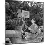 Red Cross Worker Janet Schwerton (Of Newton, Ma) Drives Jeep Along the Ledo Road, Burma, July 1944-Bernard Hoffman-Mounted Photographic Print