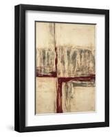 Red Crossing-Sarah West-Framed Art Print