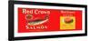 Red Crown Brand Salmon Label - Seattle, WA-Lantern Press-Framed Art Print