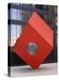 Red Cube Sculpture, 1968 by Isamu Noguchi at 140 Broadway, Manhattan, New York-Amanda Hall-Stretched Canvas