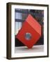 Red Cube Sculpture, 1968 by Isamu Noguchi at 140 Broadway, Manhattan, New York-Amanda Hall-Framed Photographic Print