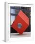 Red Cube Sculpture, 1968 by Isamu Noguchi at 140 Broadway, Manhattan, New York-Amanda Hall-Framed Photographic Print