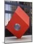 Red Cube Sculpture, 1968 by Isamu Noguchi at 140 Broadway, Manhattan, New York-Amanda Hall-Mounted Photographic Print