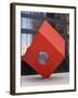 Red Cube Sculpture, 1968 by Isamu Noguchi at 140 Broadway, Manhattan, New York-Amanda Hall-Framed Photographic Print