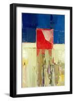 Red Cube-Daniel Cacouault-Framed Giclee Print