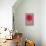 Red Dahlia-null-Mounted Art Print displayed on a wall
