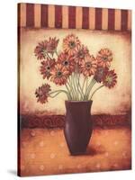 Red Daisies-Kimberly Poloson-Stretched Canvas
