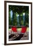 Red Deck Chairs-Felipe Rodriguez-Framed Photographic Print