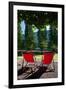 Red Deck Chairs-Felipe Rodriguez-Framed Photographic Print