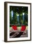 Red Deck Chairs-Felipe Rodriguez-Framed Photographic Print