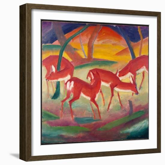 Red Deer 1, 1910-Franz Marc-Framed Giclee Print