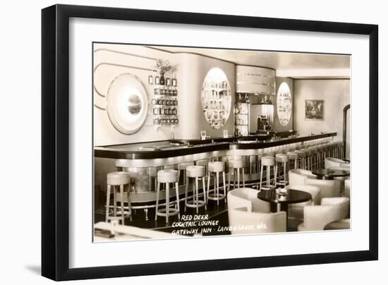 Red Deer Cocktail Lounge, Land O'Lakes, Wisconsin-null-Framed Art Print