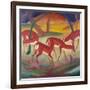 Red Deer; Rote Rehe 1-Franz Marc-Framed Giclee Print