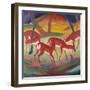 Red Deer; Rote Rehe 1-Franz Marc-Framed Giclee Print