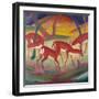 Red Deer; Rote Rehe 1-Franz Marc-Framed Giclee Print