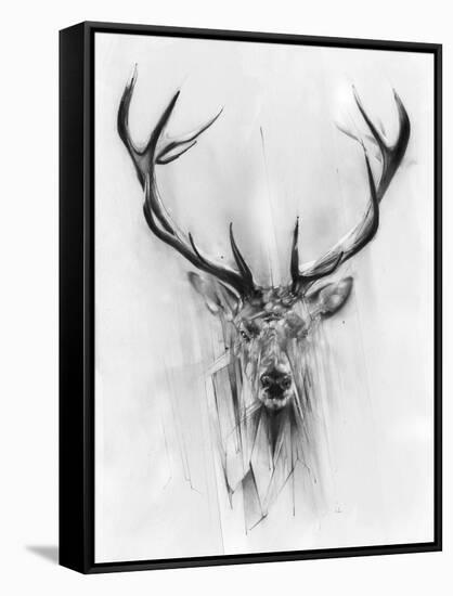 Red Deer-Alexis Marcou-Framed Stretched Canvas