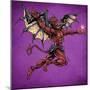 Red Devil With Wings-FlyLand Designs-Mounted Giclee Print