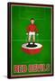 Red Devils Football Soccer Sports Poster-null-Framed Poster