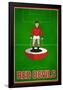 Red Devils Football Soccer Sports Poster-null-Framed Poster