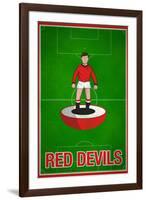 Red Devils Football Soccer Sports-null-Framed Art Print