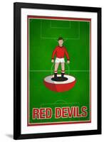 Red Devils Football Soccer Sports-null-Framed Art Print