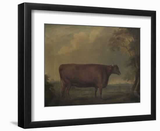 Red Devon Heifers in landscape, 1812-Thomas Weaver-Framed Premium Giclee Print