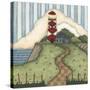 Red Diamond Lighthouse-Robin Betterley-Stretched Canvas