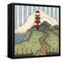 Red Diamond Lighthouse-Robin Betterley-Framed Stretched Canvas
