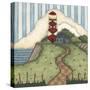 Red Diamond Lighthouse-Robin Betterley-Stretched Canvas