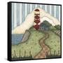 Red Diamond Lighthouse-Robin Betterley-Framed Stretched Canvas