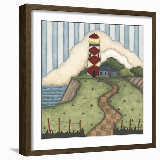 Red Diamond Lighthouse-Robin Betterley-Framed Giclee Print