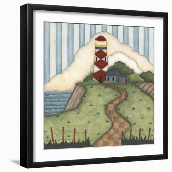 Red Diamond Lighthouse-Robin Betterley-Framed Giclee Print